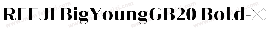 REEJI BigYoungGB20 Bold字体转换